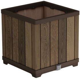 Keter Květináč DECO SQUARE WALNUT