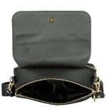 Módní dámská koženková crossbody kabelka LB Stylish, černá