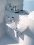 DURAVIT - Starck 3 Umývátko 500x260 mm, bez otvoru pro baterii, s WonderGliss, bílá 07515000001