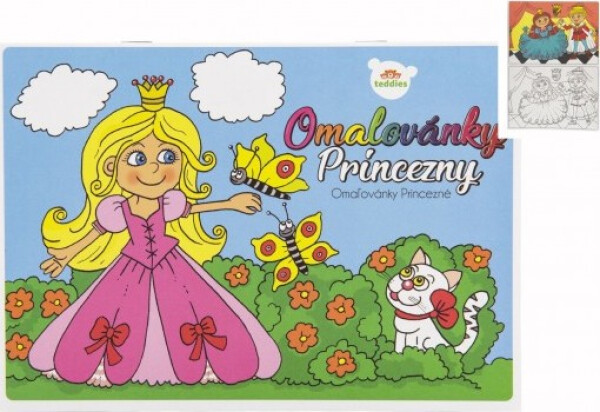 Omalovánky Princezny A5/8 listů