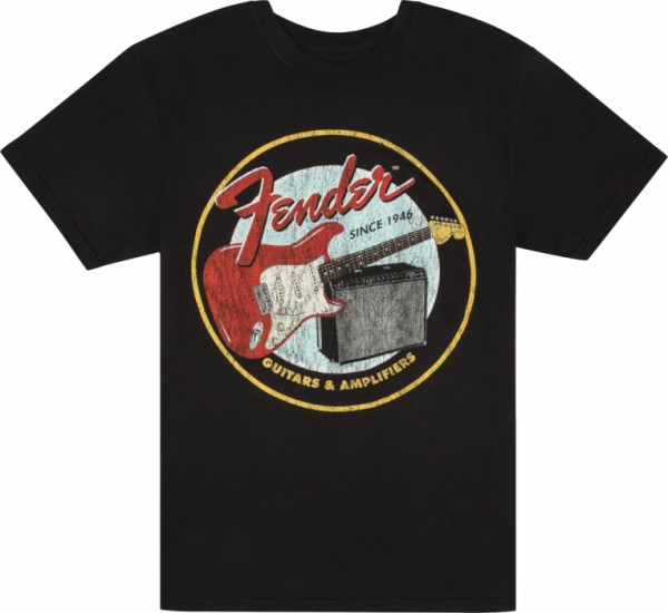 Fender 1946 Guitars & Amplifiers T-Shirt, Vintage Black, XL