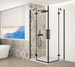 GELCO - TRINITY BLACK obdélníkový kout 800x1100 rohový vstup, čiré sklo, GT2280-11C-B GT2280-11C-B