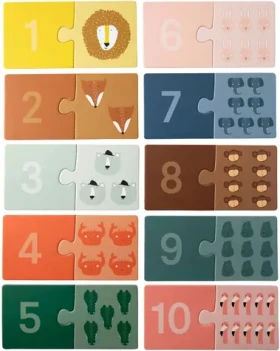 TRIXIE BABY Vkládací puzzle na počítání Zvířata