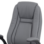 Kancelářské křeslo, houpací mechanismus, šedá ekokůže, KA-G301 GREY