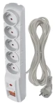EMOS Přepěťová ochrana 5x zásuvka šedá / Přepěťová ochrana / 5 m / 2300 W / Vypínač napájení (1909050503)