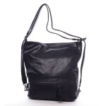 Dámská trendová kabelka batoh přes rameno Estefani, černá