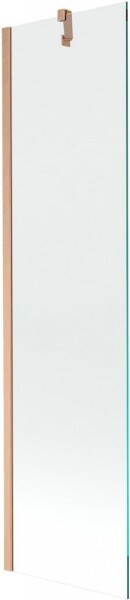 MEXEN/S - Next vanová zástěna FIX 50 x 150, transparent, měď kartáčovaná 895-050-000-00-00-65