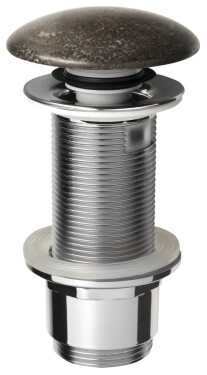 SAPHO - BLOK umyvadlová výpust 5/4“, click-clack, zátka matný tmavý kámen 2401-911