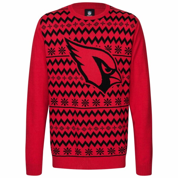Forever Collectibles Pánská mikina Arizona Cardinals NFL Big Logo Ugly Christmas Sweater Velikost: XL