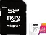 Silicon Power Elite micro SDXC 128GB + adaptér / Class 10 / UHS-I U1 / A1 / V10 (SP128GBSTXBV1V20SP)