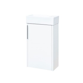MEREO - Vigo, koupelnová skříňka s keramickým umývátkem, 41 cm, bílá CN340
