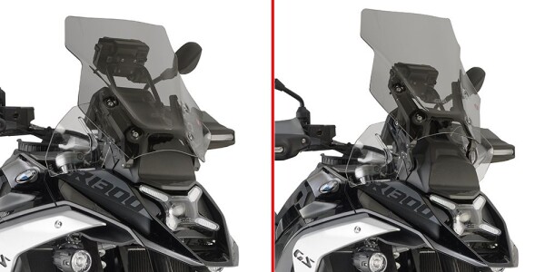 D5143S plexi kouřové Bmw R 1300 GS (24-25), vxš430x385 mm, lze montovat s radarem