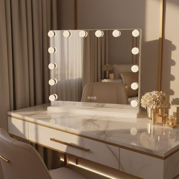 REA - Zrcadlo LED HOLLYWOOD White HOM-12010
