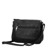 Trendy dámská koženková crossbody kabelka Lenka, černá