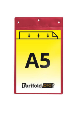 Djois identifikační kapsa A5, červená, 10 ks