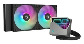 DeepCool LT240 ARGB černá / Vodní chlazení CPU / AIO / 240 mm / LGA1700 / AM4 / AM5 (R-LT240-BKAMNC-G-1)