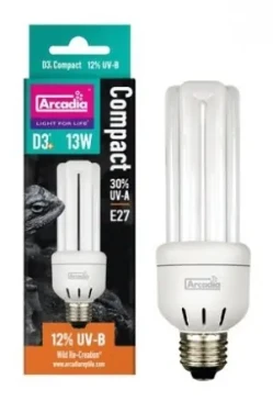 Arcadia D3+ Compact Reptile Lamp 13W 12.0 UVB (FP-RFD3PC13X)