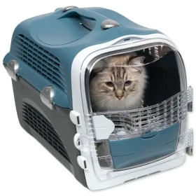 Catit Cabrio modrá / Přepravka pro kočky / rozkládací / 51x33x35 cm (103-41372)