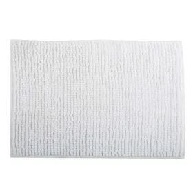 MSV Koupelnová předložka CHENILLE bílá / mikrovlákno / protiskluzová / 40 x 60 cm