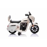 Mamido Dětská elektrická motorka Chopper INDIAN bílá
