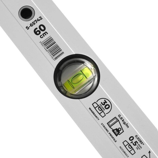 Vodováha hliníková anodovaná s magnetem, 80 cm, STALCO PERFECT