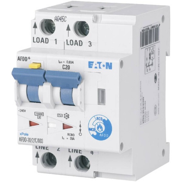 Eaton 187220 požární spínač 2pólový 20 A 0.03 A 230 V/AC 1 ks