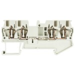 Weidmüller Z-series, Feed-through terminal, Rated cross-section: 2,5 mm², Tension clamp connection, Wemid, Dark Beige, ZDU 2.5 1608510000-100 100 ks