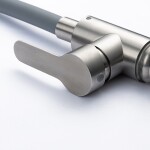 VELAZO - Kuchyňská baterie s flexibilním výtokem šedá/ ocel VELAZ8105SG