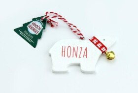 Vánoční dekorace lední medvěd HONZA