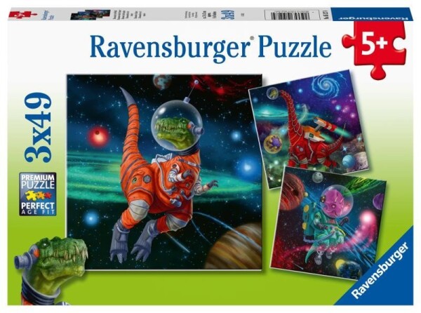 Ravensburger Dinosauří svět - 3x49 dílků