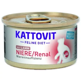 Kattovit Niere/Renal jehněčí 85 g / Konzerva pro kočky / podpora ledvin (393-772015)