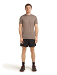 Pánské merino triko s krátkým rukávem ICEBREAKER Mens 125 Cool-Lite Speed SS Tee, Porcini velikost: S