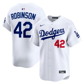 Nike Pánský dres Los Angeles Dodgers MLB Jackie Robinson #42 Limited Home Velikost: M