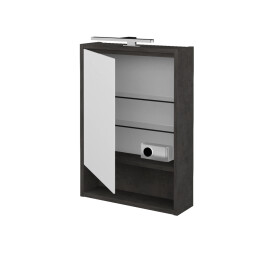 Dřevojas - Jednodveřová galerka FOCUS GAOE 50 - D16 Beton tmavý / Levé 283001