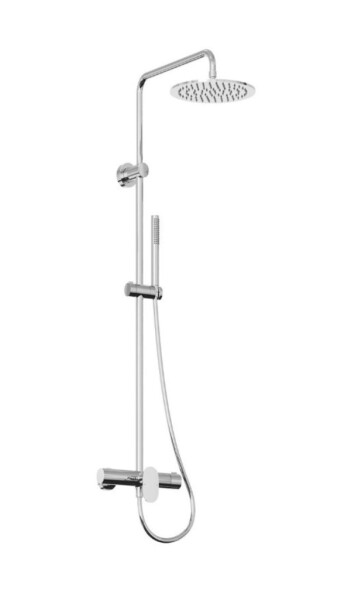 RAVAK - Spring Sprchový set s baterií, průměr 25 cm, chrom X070540