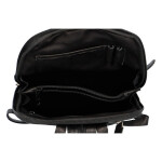 Praktický dámský kožený batoh Indila, černý