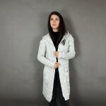 HOSH Jednobarevný kardigan BELLA Barva: Tmavě šedá