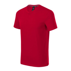 Malfini Action Tričko s výstřihem do V M MLI-70071 formula red pánské XL