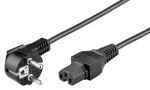 MicroConnect Síťový napájecí kabel Schuko 90° úhel - C15 2m černá (PE010419)