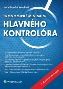 Ekonomické minimum hlavného kontrolóra - Ingrid Konečná Veverková