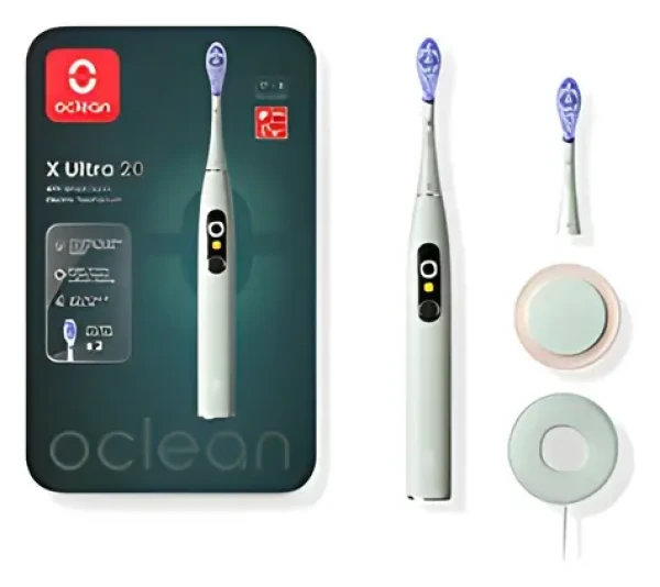 Oclean X Ultra 20 zelená / Sonický zubní kartáček / AI hlasové vedení / 84.000 kmitů / Bluetooth (6970810557114)