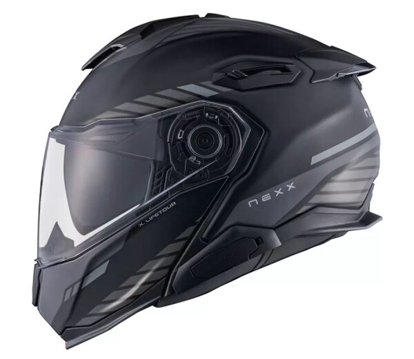 Helma na motocykl Nexx X.Lifetour Globe black/gray MT - XL / černá