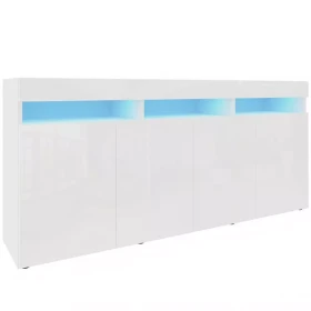 Komoda Izumi 175 WH bílá mat/lesk