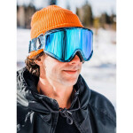 Dámské/pánské snowboardové brýle Volcom YAE LAGOON TIE DYE/BLUE CHROME s UV ochranou v modré barvě (VG0722110) jedna velikost
