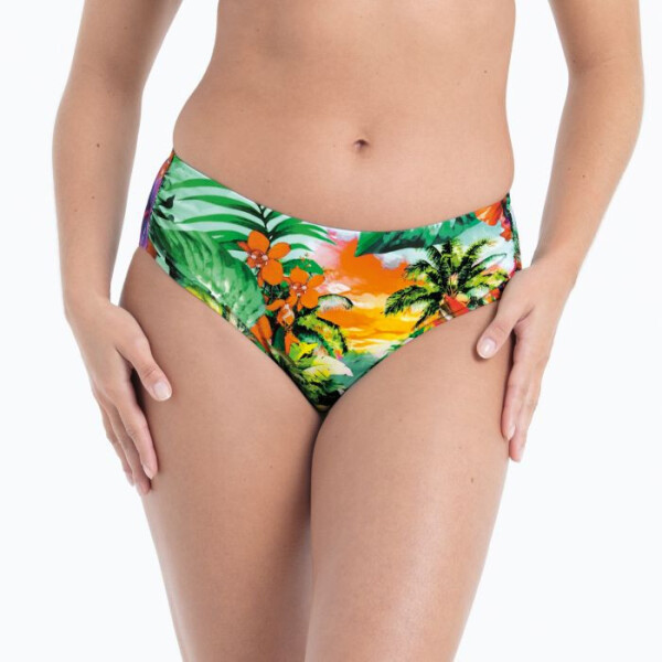 Dámské plavkové kalhotky Mira Bottom kalhotky 8415-0 zelená/květy - Anita Classix 38