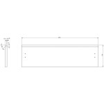 MEXEN - Rivel čelo pro koupelnovou skříňku reliéf 70 x 20, ořech 91A20-0700-235-1-86