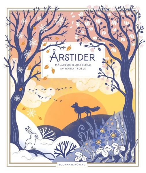 Årstider, antistresové omalovánky, Maria Trolle