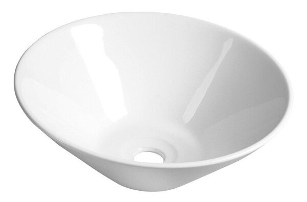 AQUALINE - COMILLAS keramické umyvadlo na desku, 42x15 cm, bílá BH7012