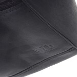 Pánský menší kožený batoh Leo, černý