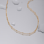 ELENYS Beads Chain – pozlacený náhrdelník 18K žluté zlato Délka: 42+5,5 cm / max. 47,5 cm
